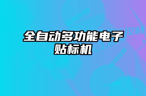 全自動多功能電子貼標(biāo)機(jī)