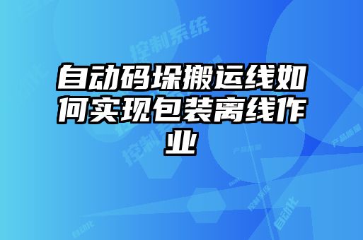 自動碼垛搬運(yùn)線如何實現(xiàn)包裝離線作業(yè)